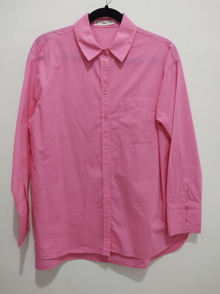 Camisa rosa manga larga